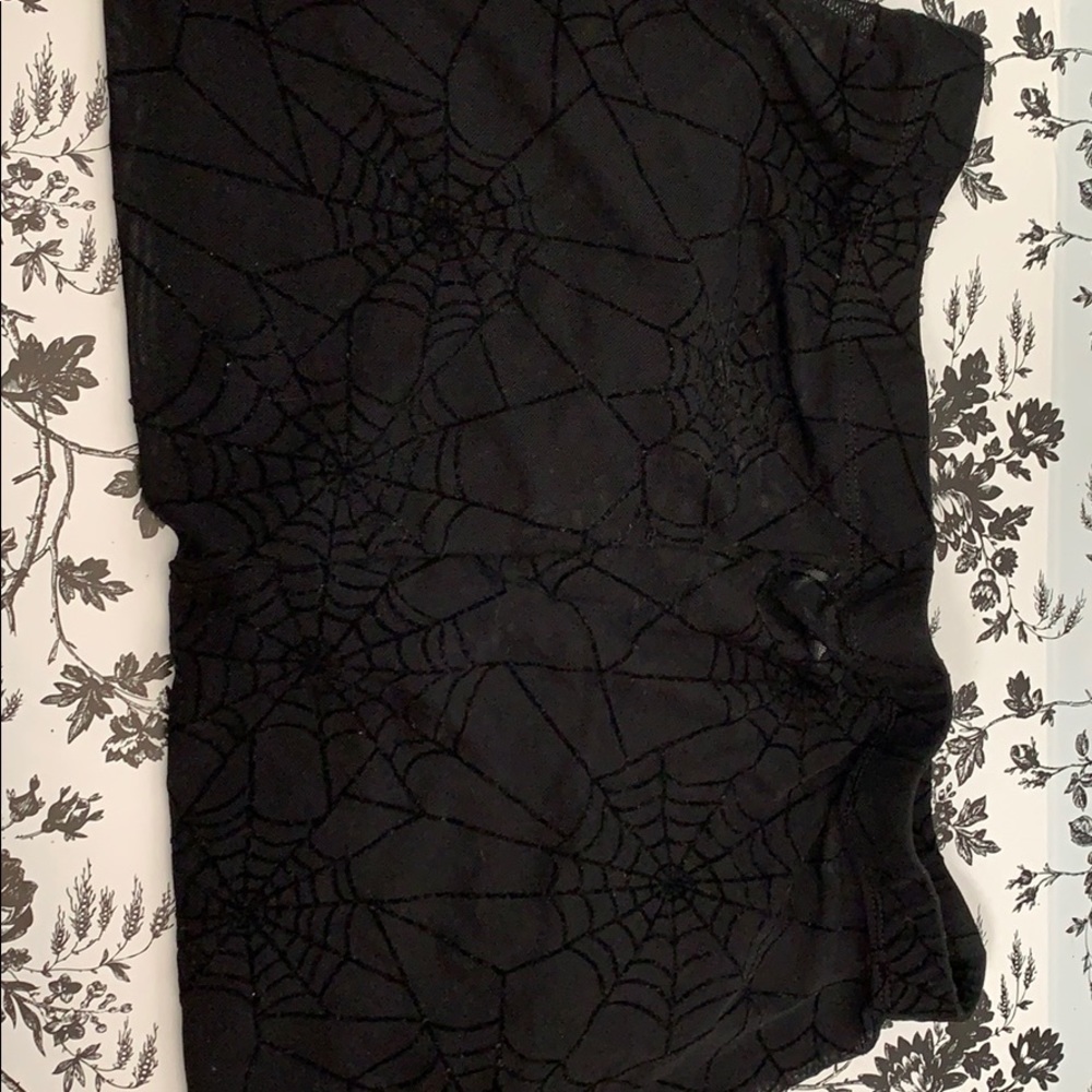 SHEIN Spiderweb Bike Shorts - Transparent